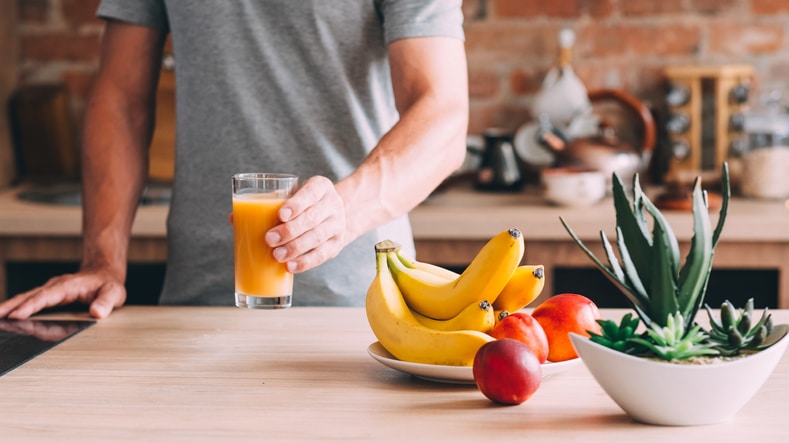 healthy habit balanced diet organic fruit juice