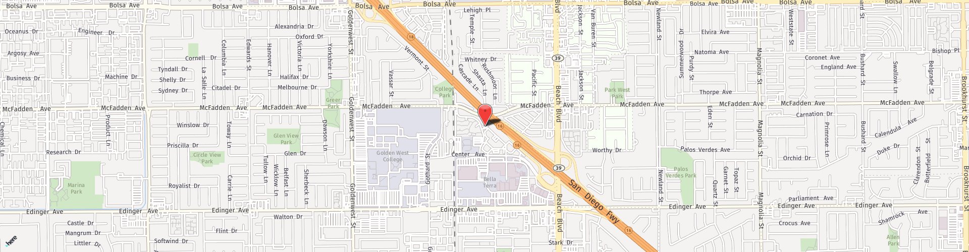 Location Map: 7677 Center Avenue Huntington Beach, CA 92647